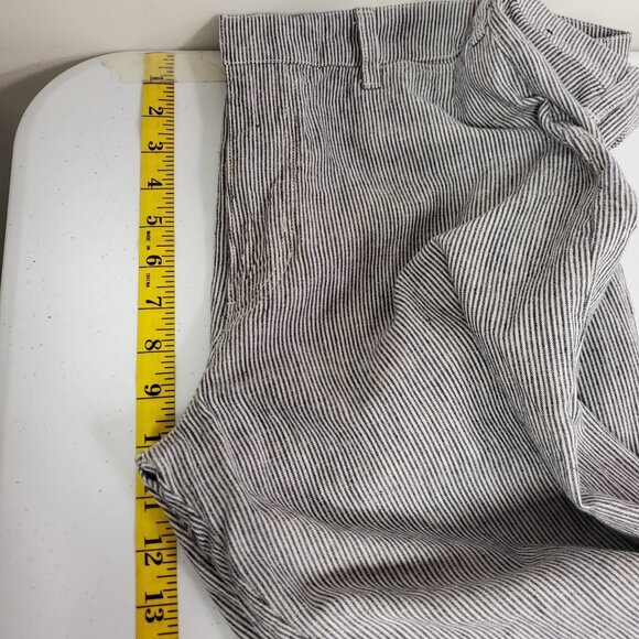 Abercrombie & Fitch Womens Annie Wide Leg Costal Linen Pants Size 8 Gray Preppy - Picture 8 of 11